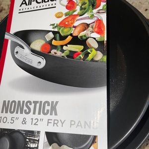 All-Clad Nonstick 10.5” & 12” (2-Piece) Hard-Anodized Frying Pan Set